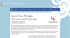 Desktop Screenshot of learn2drivewithjanet.co.uk